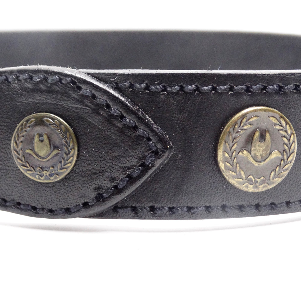 Moschino 1990s Black Leather Belt