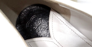 Chanel White & Black Tuxedo Collar Style Flats circa Y2K