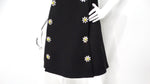 Dolce & Gabbana Black Sleeveless Dress With Daisy Crystal Accents