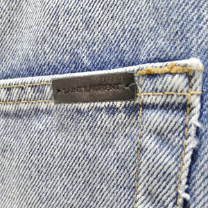 Saint Laurent Light Wash Denim Skinny Jeans