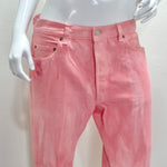 1990s Pink Dyed Denim Levi's Straight Leg Jeans