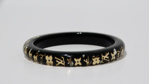 Louis Vuitton Monogram Black Resin Bangle