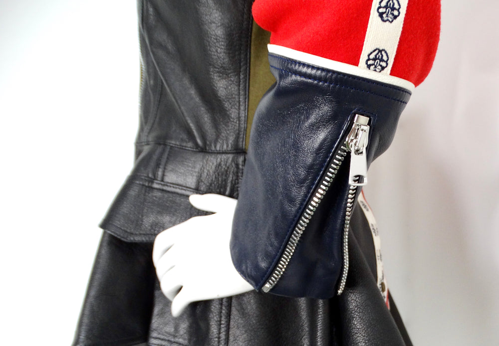 Alexander McQueen Avant-Garde Military Style Peplum Jacket
