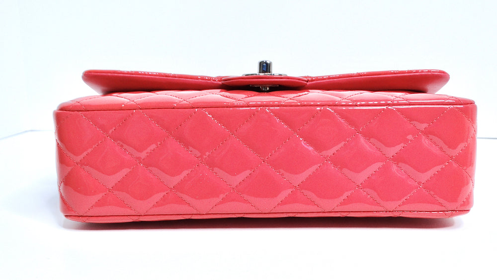 Chanel Ombre Pink Patent Leather Medium Classic