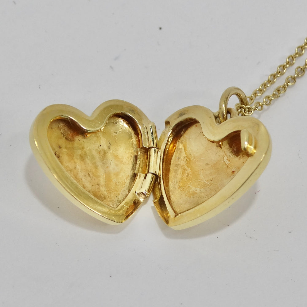 Tiffany CO 18K Gold Heart Locket – Vintage by Misty