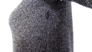 Chanel Metallic Pleated Long-Sleeve Dress