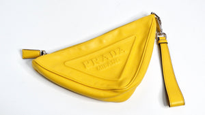 Prada Sole Grace Triangle Leather Pouch