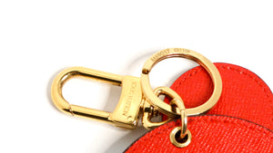 Louis Vuitton Monogram Denim and Red Leather Bag Charm