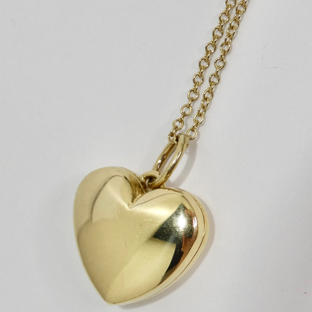 Tiffany and Co. 18 Karat Gold Heart Lock Necklace at 1stDibs