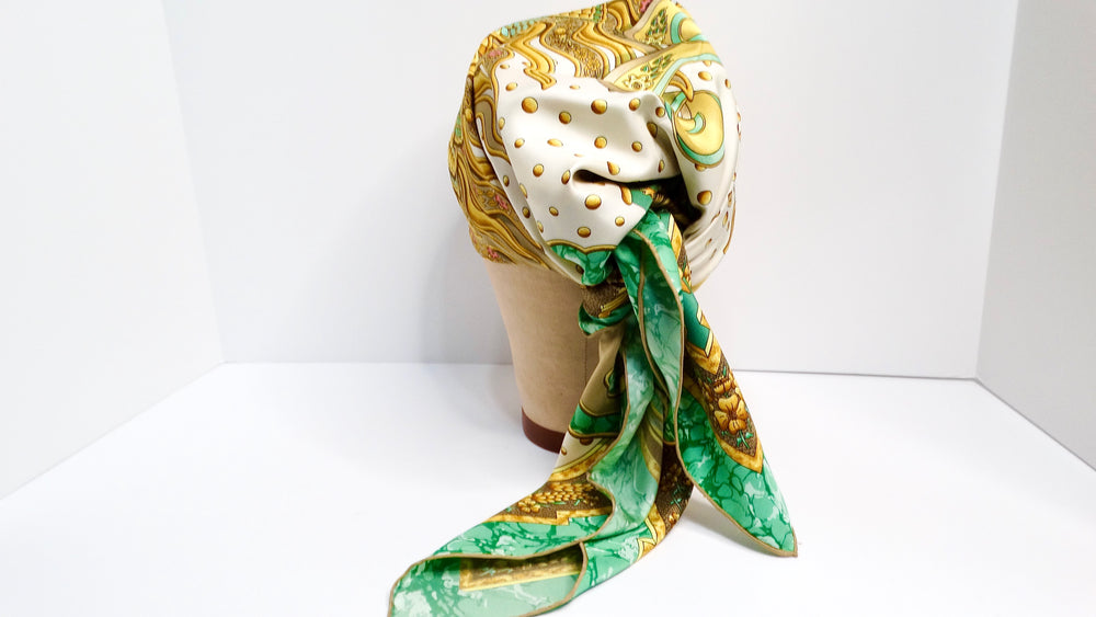 Hermes "Carpe Diem" Sun Motif Silk Scarf