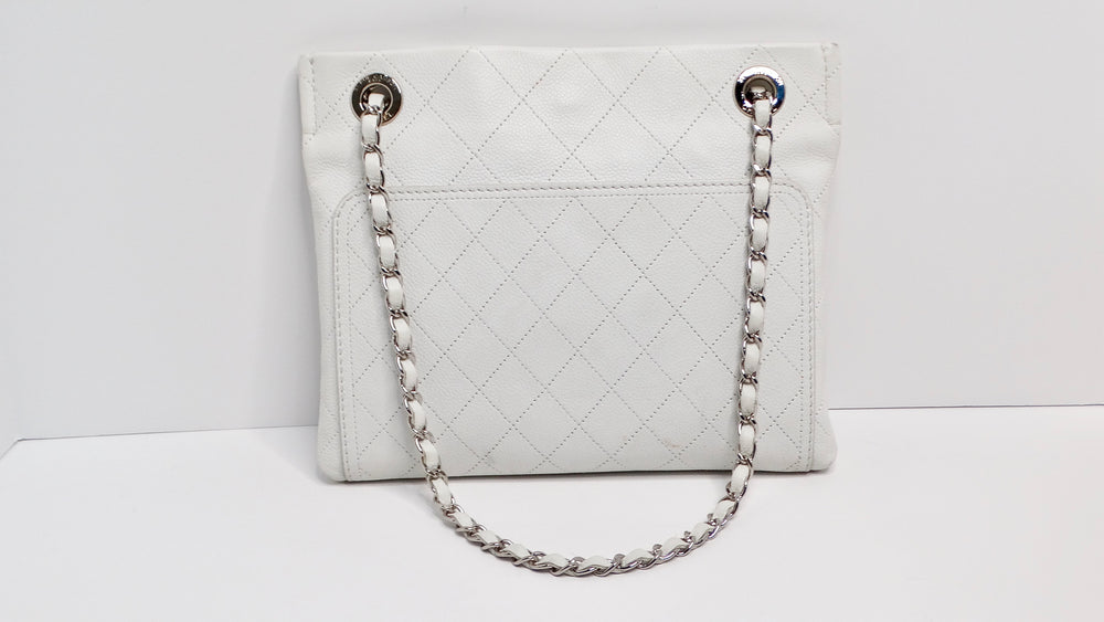 2014 Chanel Small White CC Pocket Tote