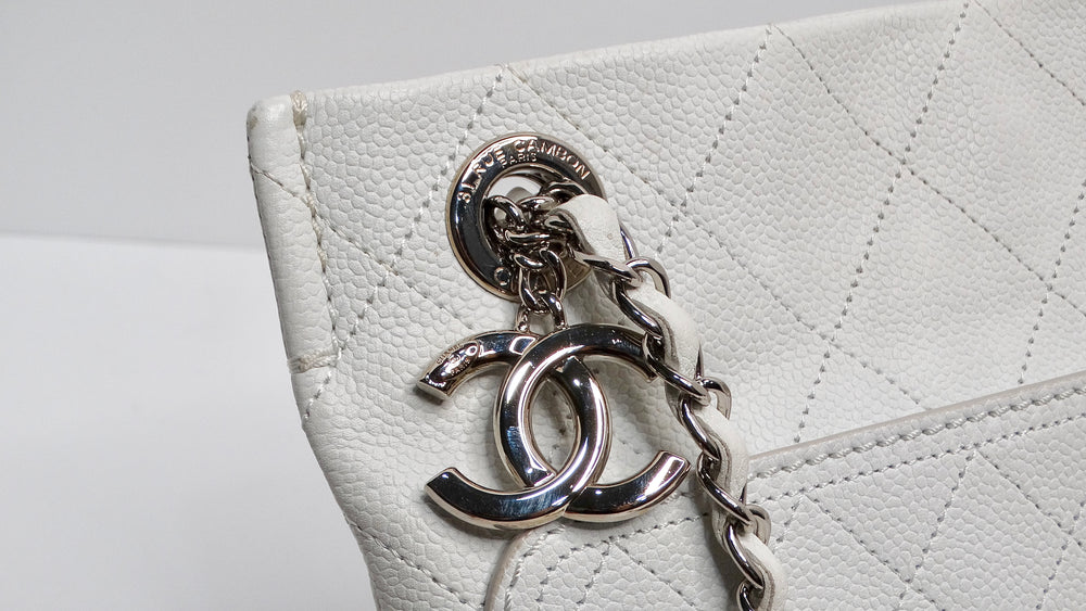 2014 Chanel Small White CC Pocket Tote