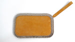 Paco Rabanne Brown Suede Wrist Pouch