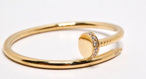 Cartier Juste Un Clou 18k Gold & Diamond Bracelet