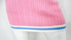 Chanel Pink Cashmere & Cotton Blend Knit Mini Skirt