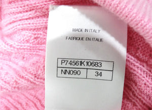 Chanel Pink Cashmere & Cotton Blend Knit Mini Skirt