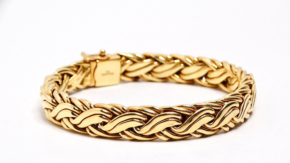 Vintage Tiffany & Co. 18k Yellow Gold Byzantine Bracelet