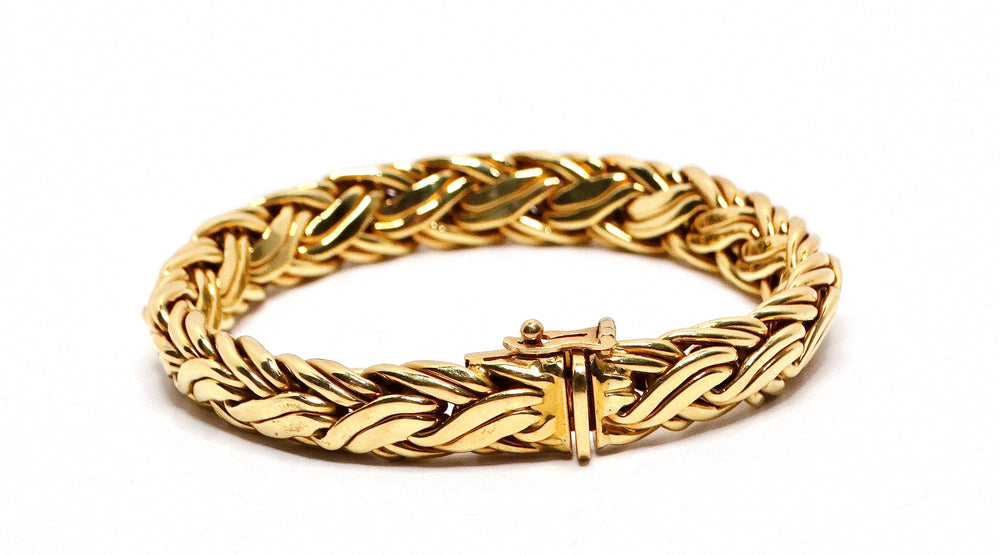 Vintage Tiffany & Co. 18k Yellow Gold Byzantine Bracelet