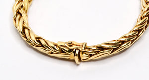 Vintage Tiffany & Co. 18k Yellow Gold Byzantine Bracelet