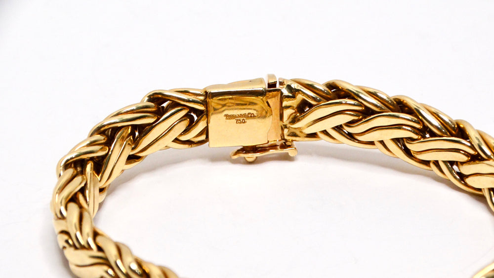 Vintage Tiffany & Co. 18k Yellow Gold Byzantine Bracelet