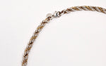 Tiffany & Co Rope Chain Sterling Silver and 14K Gold Necklace