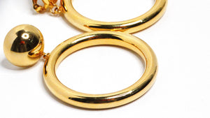 JLO Hoop Gold Tone Clip-On Earrings