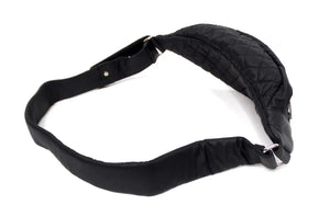 Chanel Black Nylon Quilted Waist Bag