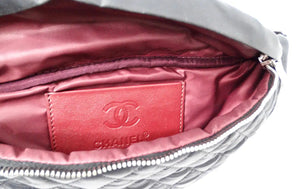 Chanel Black Nylon Quilted Waist Bag