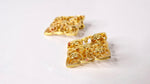 1970s 18k Gold Plated Filigree Detailed Clip-On Earrings