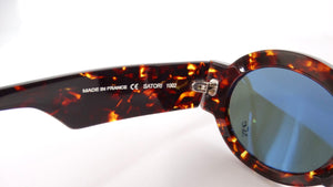 Vintage Anne Et Valentin Round Tortoise Tinted Sunglasses