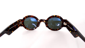 Vintage Anne Et Valentin Round Tortoise Tinted Sunglasses