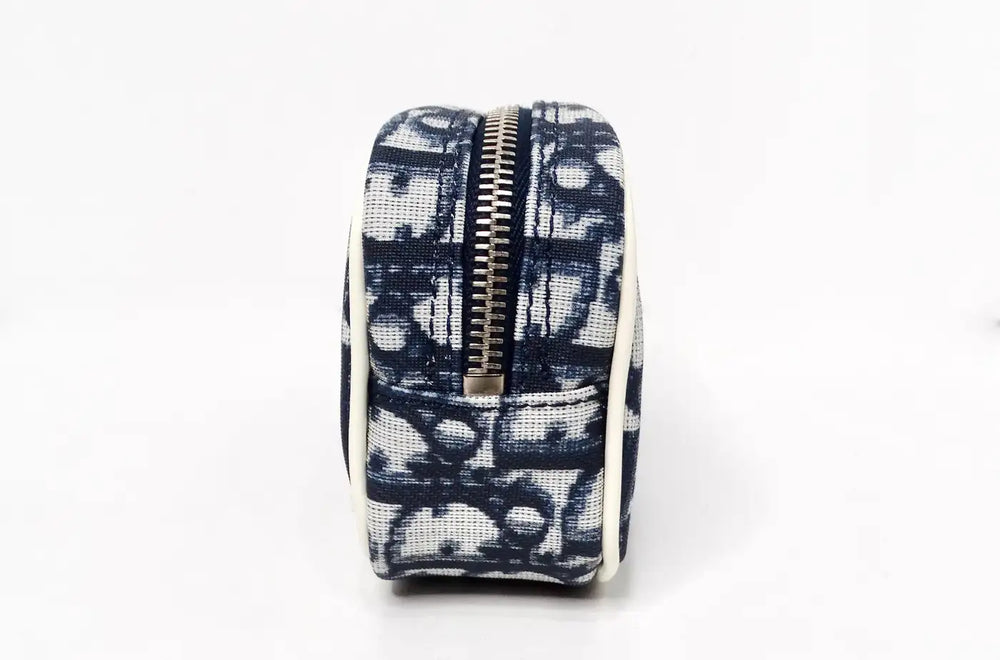 Christian Dior Navy Diorissimo Cosmetic Pouchette circa Y2K