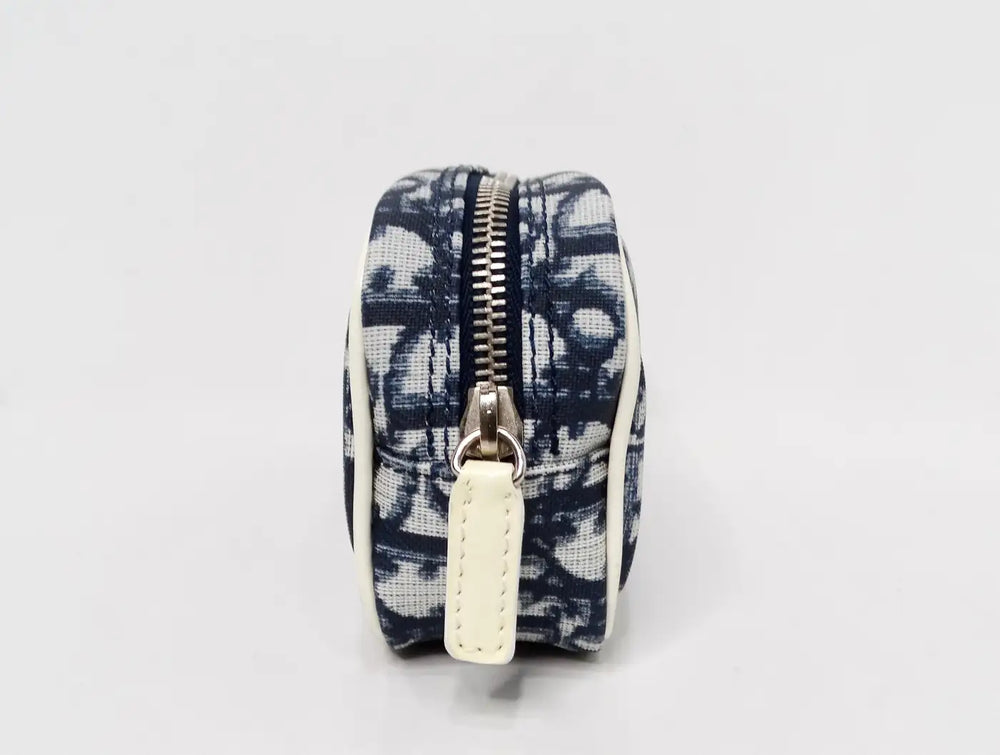 Christian Dior Navy Diorissimo Cosmetic Pouchette circa Y2K