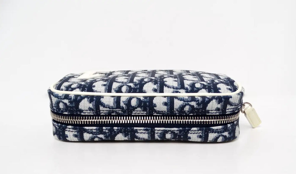 Christian Dior Navy Diorissimo Cosmetic Pouchette circa Y2K