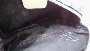Christian Dior Navy Diorissimo Cosmetic Pouchette circa Y2K