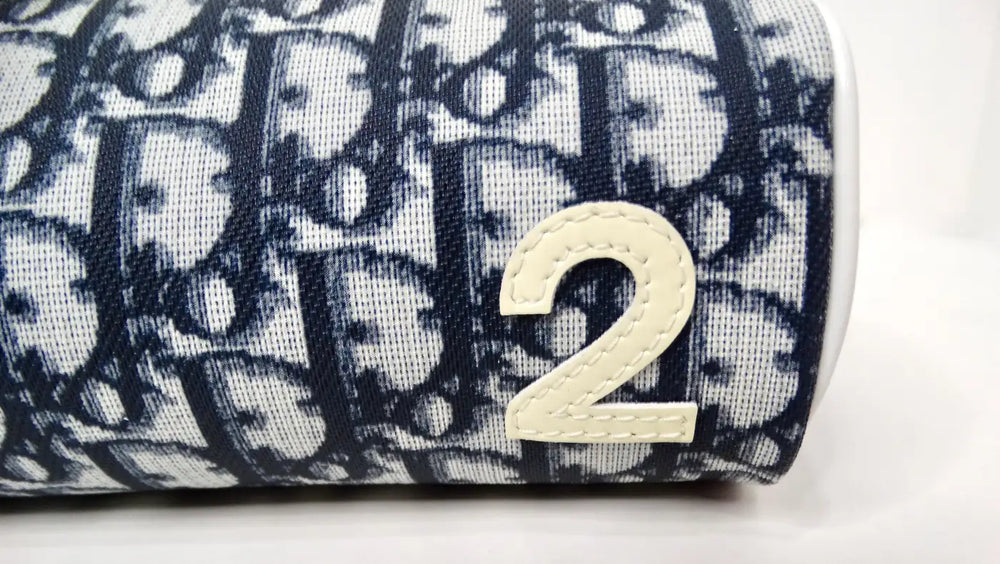 Christian Dior Navy Diorissimo Trotter Pouchette circa Y2K