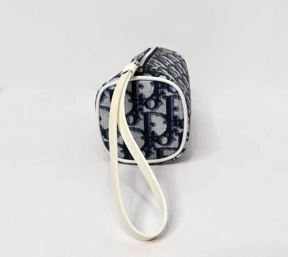 Christian Dior Navy Diorissimo Trotter Pouchette circa Y2K