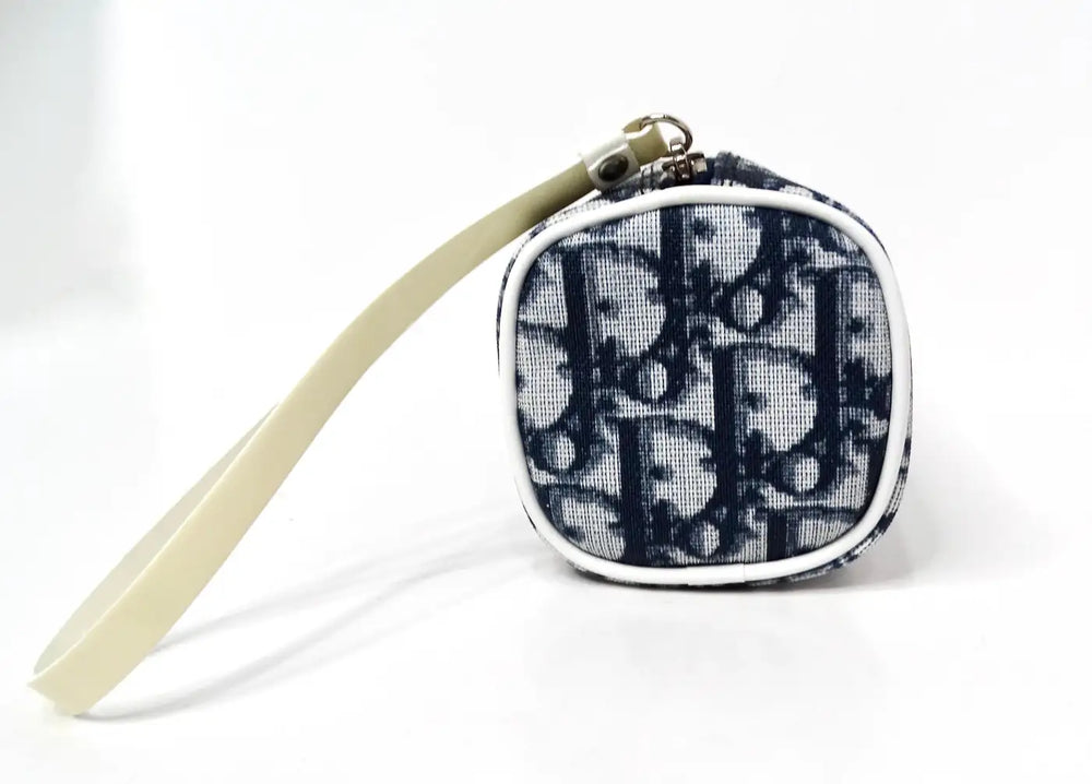 Christian Dior Navy Diorissimo Trotter Pouchette circa Y2K