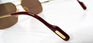 Cartier Orsay Mixed Metal Aviator Sunglasses circa 1980s