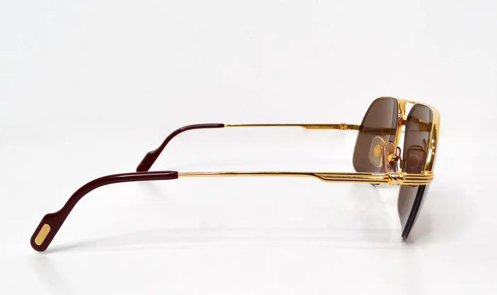 Cartier Orsay Mixed Metal Aviator Sunglasses circa 1980s