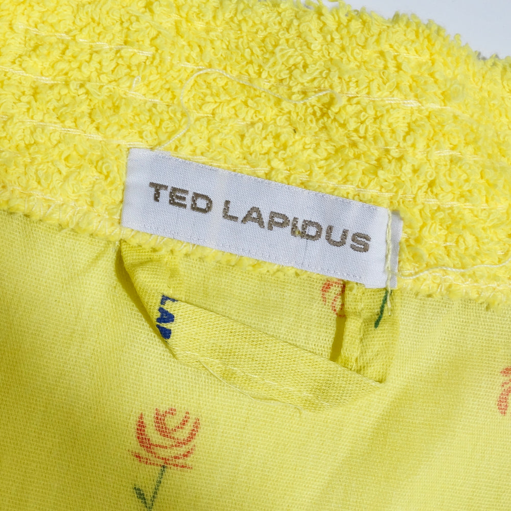 Ted Lapidus 1980s Rose Print Robe