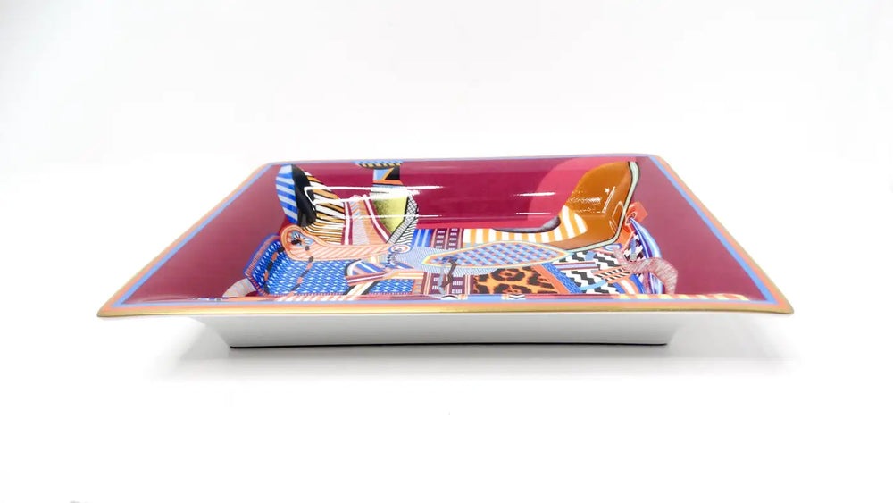 Hermes "Selle Imaginaire" Porcelain Change Tray