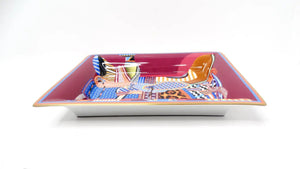Hermes "Selle Imaginaire" Porcelain Change Tray