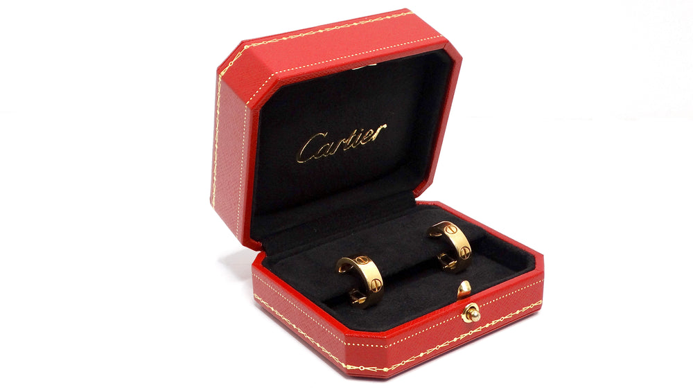 Cartier 18k Gold Love Earrings