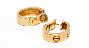 Cartier 18k Gold Love Earrings