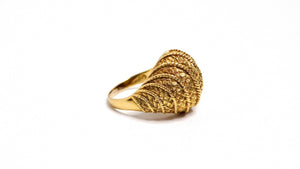 18k Yellow Gold Vintage Dome Ring