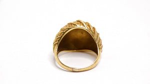 18k Yellow Gold Vintage Dome Ring