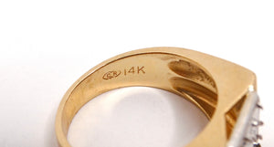 14k Yellow Gold Setting Ring Circa 1970s