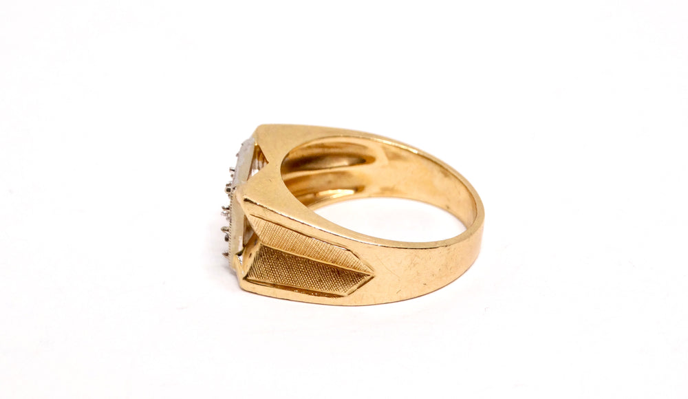 14k Yellow Gold Setting Ring Circa 1970s