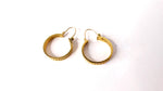 Vintage Filigree 12k Yellow Gold Filled Hoop Earrings